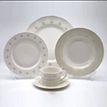 20pcs Dinnerware Set Round Shape Simple Decal